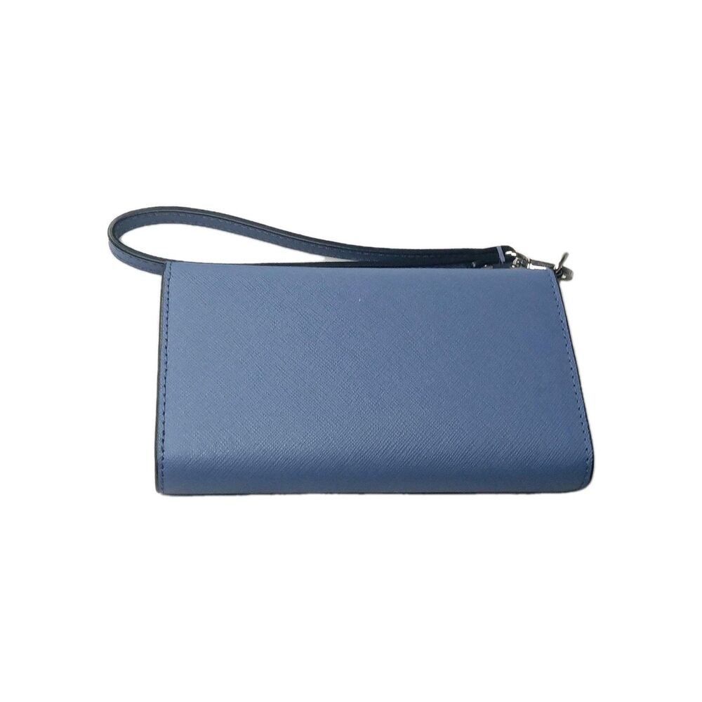 Kate Spade New York Laurel Way Leather Wristlet Dark Blue - Picture 2 of 8